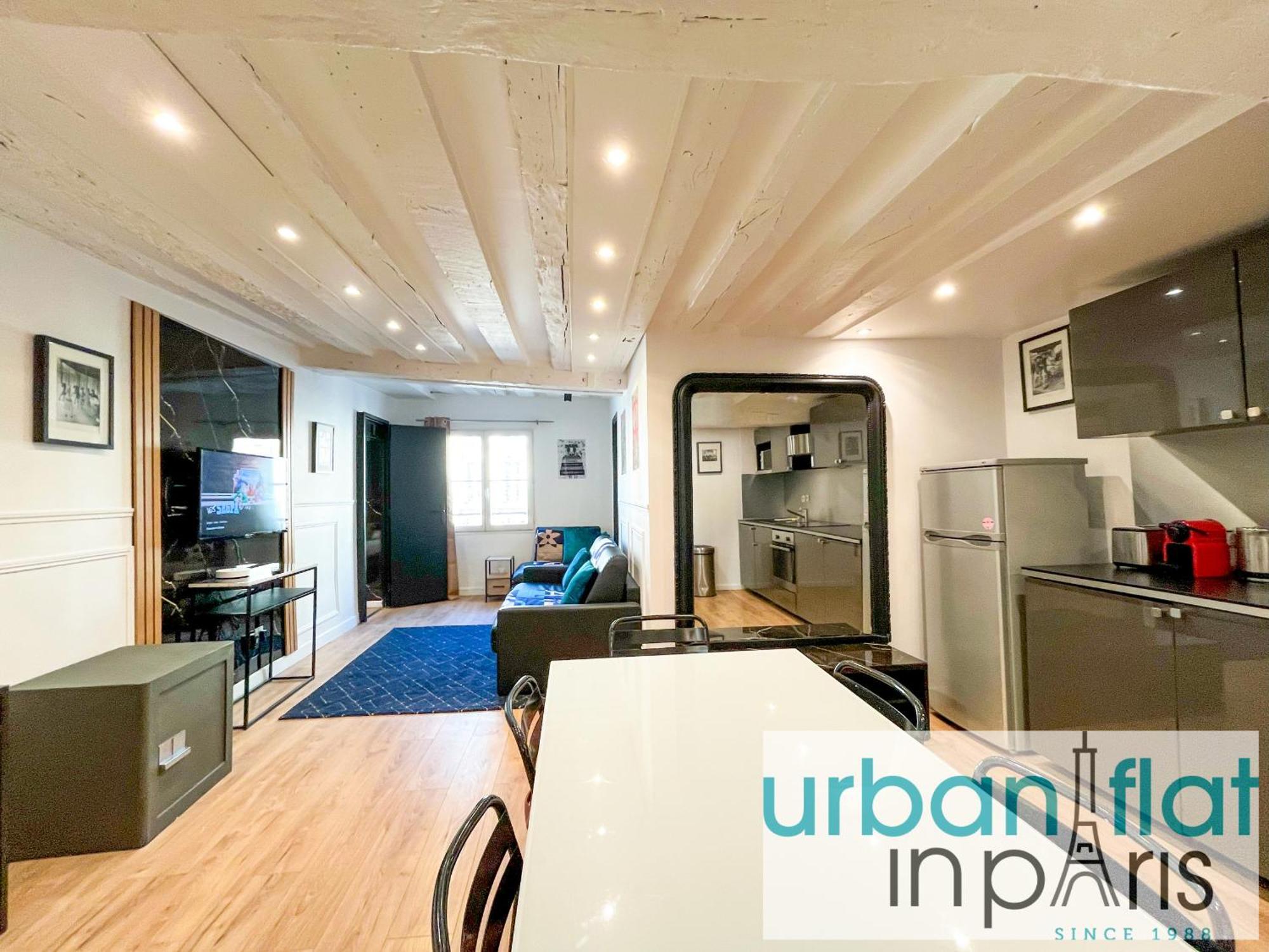 Appartamento 100 - Luxury 2 Bedroom - Beaubourg Marais
